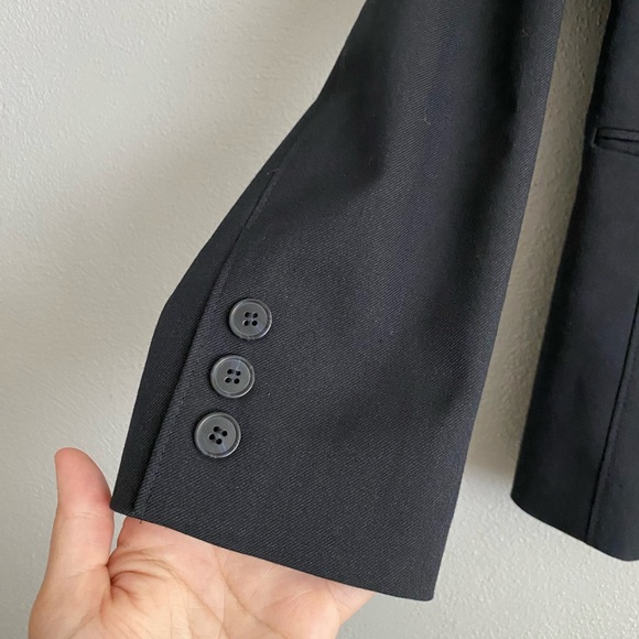 Antonio Melani Womens Blazer Size 6 Black One Button Office Business Careerwear - Picture 5 of 9